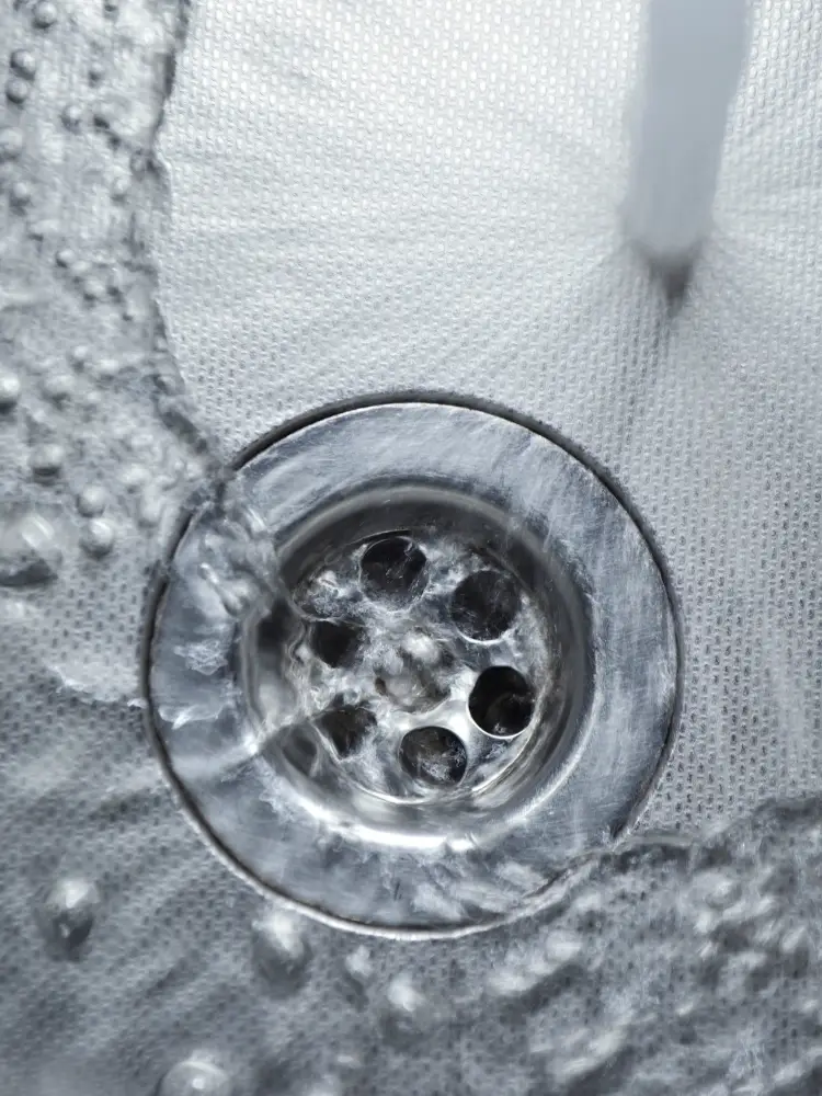 Running water kitchen sink