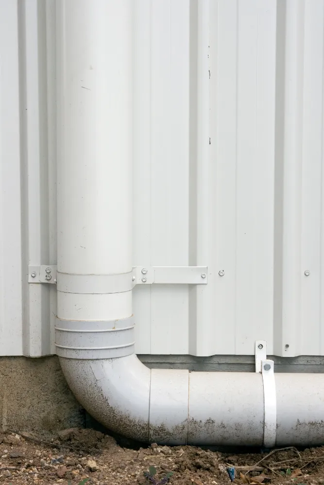 Shed downpipe stormwater