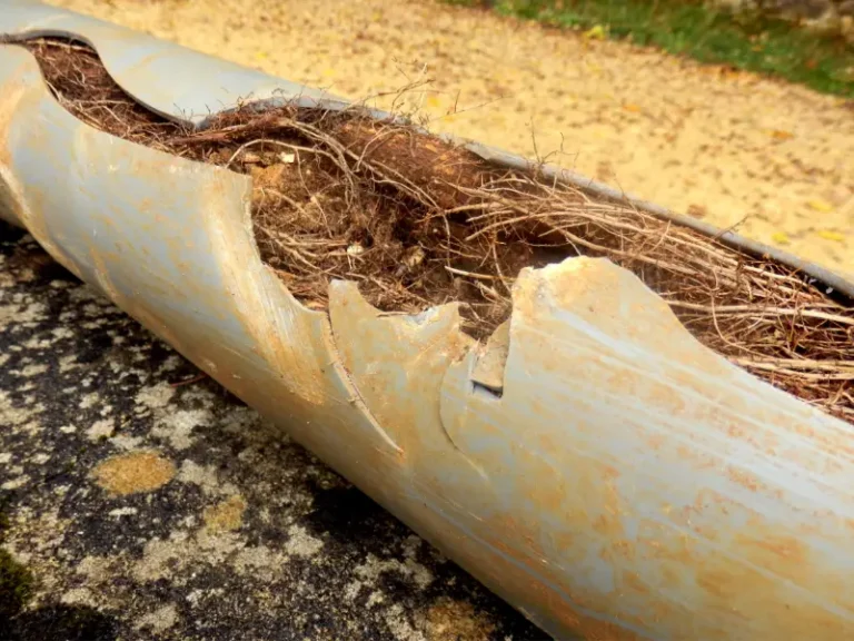 Tree roots causing stormwater pipe blockage